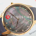 Obaku Obaku Fin Walnut V217LXVNMN кварцевые женские часы часы, крупный план перламутровый циферблат