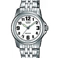 Casio Casio Collection LTP-1260PD-7B  LTP-1260PD-7B кварцевые женские часы  белый циферблат, браслет нержавеющая сталь — вид спереди