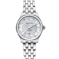 Hamilton Hamilton Jazzmaster Lady Auto H42215111  H42215111 механические женские часы  перламутровый циферблат, браслет нержавеющая сталь — вид спереди