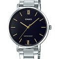 Casio Casio Collection LTP-VT01D-1B  LTP-VT01D-1B кварцевые женские часы  черный циферблат, браслет нержавеющая сталь — вид спереди