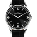 Jacques Lemans Jacques Lemans Classic 1-2128A  1-2128A кварцевые мужские часы  черный циферблат, браслет кожаный — вид спереди