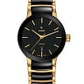Rado Rado Centrix Automatic R30034172 Automatic R30034172 механические женские часы  черный циферблат, браслет сталь + pvd + керамика — вид спереди