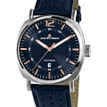 Jacques Lemans Jacques Lemans 1-1943C  1-1943C кварцевые мужские часы  синий циферблат, браслет кожаный — вид спереди