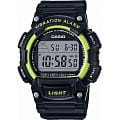 Casio Casio Illuminator W-736H-3A  W-736H-3A кварцевые мужские часы  серый циферблат, браслет  — вид спереди