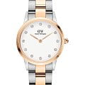 Daniel Wellington Daniel Wellington Iconic Link Lumine DW00100359  DW00100359 кварцевые женские часы  белый циферблат, браслет сталь c pvd покрытием — вид спереди