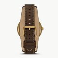 Fossil Fossil Airlift BQ2733  американские мужские часы на браслете кожаный боковой вид