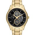 Armani Exchange Armani Exchange Dante AX1875  AX1875 кварцевые мужские часы  черный циферблат, браслет сталь с ip покрытием — вид спереди