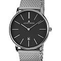 Jacques Lemans Jacques Lemans  Classic 1-2003i  1-2003i кварцевые мужские часы  черный циферблат, браслет нержавеющая сталь — вид спереди
