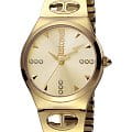 Just Cavalli Just Cavalli JC1L027M0055  JC1L027M0055 кварцевые женские часы  золотой циферблат, браслет сталь c pvd покрытием — вид спереди