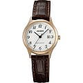 Orient Orient SZ3N007W (FSZ3N007W)  FSZ3N007W  женские часы  белый циферблат, браслет кожа + текстиль — вид спереди