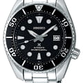 Seiko Seiko Prospex SPB101J1  SPB101J1 механические мужские часы  черный циферблат, браслет нержавеющая сталь — вид спереди