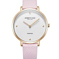 Kenneth Cole Kenneth Cole Classic KCWLA2220003  KCWLA2220003 кварцевые женские часы  белый циферблат, браслет кожаный — вид спереди