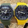 Casio GA-2110SU-3A наручные мужские часы застежка крупным планом