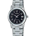 Casio Casio Collection LTP-V002D-1B  LTP-V002D-1B кварцевые женские часы  черный циферблат, браслет нержавеющая сталь — вид спереди