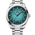 Omega Omega Seamaster Aqua Terra 220.10.41.21.03.006 Aqua Terra 22010412103006 механические мужские часы  зеленый циферблат, браслет нержавеющая сталь — вид спереди