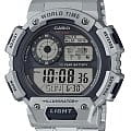 Casio Casio Collection AE-1400WHD-1AVDF (AE-1400WHD-1A)  AE-1400WHD-1A кварцевые мужские часы  серый циферблат, браслет нержавеющая сталь — вид спереди