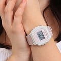 Casio Casio Collection W-218HC-4A2VEF кварцевые мужские часы часы, крупный план розовый циферблат