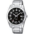 Casio Casio BEM-116D-1A  BEM-116D-1A кварцевые мужские часы  черный циферблат, браслет  — вид спереди
