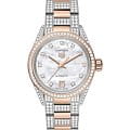 TAG Heuer TAG Heuer Carrera Date WBN2451.BD0567  WBN2451.BD0567 механические женские часы  перламутровый циферблат, браслет нержавеющая сталь + золото 18к — вид спереди