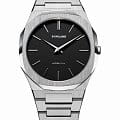 D1 Milano D1 Milano Ultra Thin UTBJ40  UTBJ40 кварцевые мужские часы  черный циферблат, браслет нержавеющая сталь 316l — вид спереди