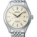 Seiko Seiko Presage Classic Series SPB463 Classic Series SPB463 механические мужские часы  бежевый циферблат, браслет нержавеющая сталь — вид спереди