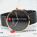 Obaku Obaku Ultra Slim V230LXMBMB  датские женские часы на браслете сталь с ip покрытием боковой вид
