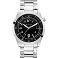 Guess Guess Dress Steel GW0493G1  GW0493G1 кварцевые мужские часы  черный циферблат, браслет нержавеющая сталь — вид спереди