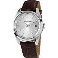 Jacques Lemans Jacques Lemans 1-1868F  1-1868F кварцевые мужские часы   циферблат, браслет кожа + текстиль — вид спереди