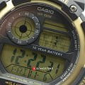 Casio Casio Collection AE-1400WH-9AVDF (AE-1400WH-9A) illuminator японские мужские часы на браслете пластик боковой вид