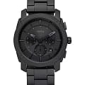 Fossil Fossil Machine FS6015  FS6015 кварцевые мужские часы  черный циферблат, браслет сталь с ip покрытием — вид спереди