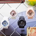 Casio Casio Baby-G BA-130-7A2 кварцевые женские часы часы, крупный план голубой циферблат