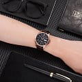 Casio Casio Collection MTP-1384L-1AVDF (MTP-1384L-1A) collection японские мужские часы на браслете кожаный боковой вид