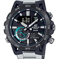Casio Casio Edifice ECB-40DB-1ADF (ECB-40DB-1A) ECB ECB-40DB-1A кварцевые мужские часы  серый циферблат, браслет нержавеющая сталь — вид спереди