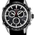 Seiko Seiko Astron GPS Solar SSE015J1  SSE015J1 кварцевые мужские часы  черный циферблат, браслет каучук — вид спереди
