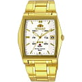 Orient Orient PMAA001W (FPMAA001W)  FPMAA001W механические мужские часы  белый циферблат, браслет  — вид спереди