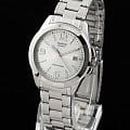 Casio Casio Collection MTP-1215A-7ADF (MTP-1215A-7A) кварцевые мужские часы часы, крупный план серебристый циферблат