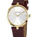 Jacques Lemans Jacques Lemans 1-2024F  1-2024F кварцевые женские часы  белый циферблат, браслет кожаный — вид спереди