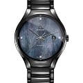 Rado Rado True Automatic Diamonds R27056872 Automatic R27056872 механические мужские часы  перламутровый циферблат, браслет керамика — вид спереди