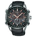 Seiko Seiko Astron GPS Solar SSE023J1  SSE023J1  мужские часы  черный циферблат, браслет кожаный — вид спереди