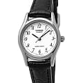Casio Casio Collection LTP-1154PE-7B  LTP-1154PE-7B кварцевые женские часы  белый циферблат, браслет кожаный — вид спереди
