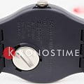 Swatch Swatch New Gent Biosourced Lacquered SO29A101 кварцевые женские часы часы, крупный план серый циферблат