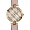 Guess Guess GW0027L2  GW0027L2 кварцевые женские часы  белый циферблат, браслет кожаный — вид спереди