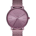 Michael Kors Michael Kors Runway Slim MK4524  MK4524 кварцевые женские часы  фиолетовый циферблат, браслет сталь c pvd покрытием — вид спереди