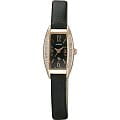 Orient Orient UBTS008B (FUBTS008B)  FUBTS008B  женские часы  черный циферблат, браслет кожа + текстиль — вид спереди