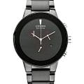 Citizen Citizen Eco-Drive AT2245-57E  AT2245-57E кварцевые мужские часы  черный циферблат, браслет нержавеющая сталь с ip-покрытием — вид спереди