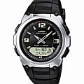 Casio CASIO WAVE CEPTOR WVA-109HE-1B  WVA-109HE-1B кварцевые мужские часы  серый циферблат, браслет пластик — вид спереди