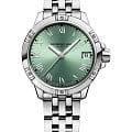 Raymond Weil Raymond Weil Tango 5960-ST-00520  5960-ST-00520 кварцевые женские часы  зеленый циферблат, браслет нержавеющая сталь — вид спереди