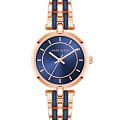 Anne Klein Anne Klein Metals 3918NVRG  3918NVRG кварцевые женские часы  синий циферблат, браслет сталь c pvd покрытием — вид спереди