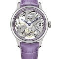 Aerowatch Aerowatch 1942 57981 AA15  57981 AA15 механические женские часы  серебристый циферблат, браслет кожаный — вид спереди