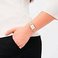 Daniel Wellington Daniel Wellington Bound 3-Link Rose Gold DW00100699 женские часы белый циферблат на запястье